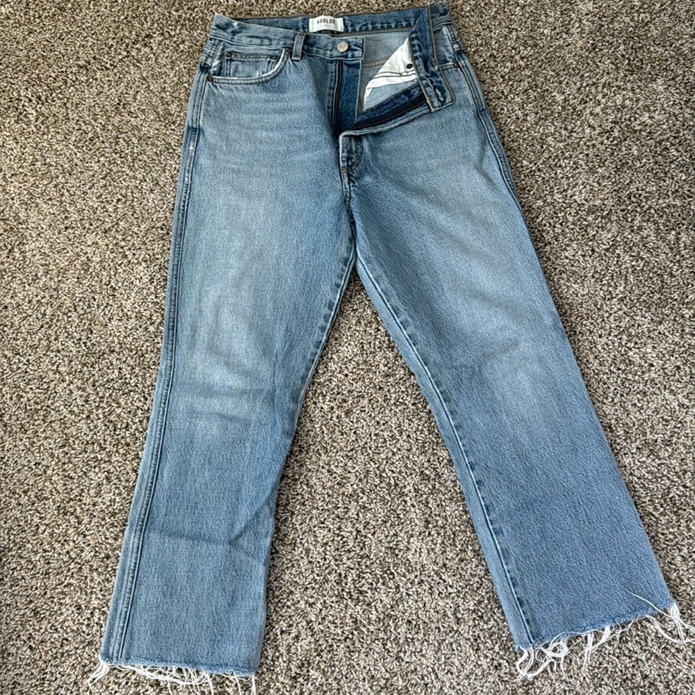 Agolde wide leg crop Denim